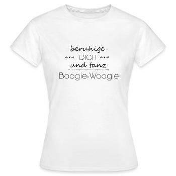 Geschenk für Boogie-Woogie Tänzer - Frauen T-Shirt - Weiß - Vorne - AI Model Female 172 dark (172cm)
