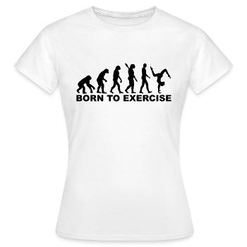 Bodenturnen - Frauen T-Shirt - Weiß - Vorne - AI Model Female 172 dark (172cm)