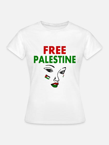 Free palestine - Frauen T-Shirt - Weiß