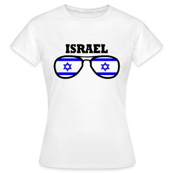 Israel - T-shirt Femme - blanc - Devant - AI Model Female 172 dark (172cm)