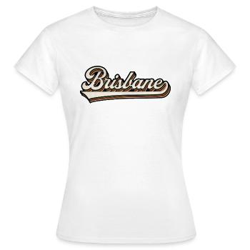 Vintage Brisbane Australie - T-shirt Femme - blanc - Devant - AI Model Female 172 dark (172cm)