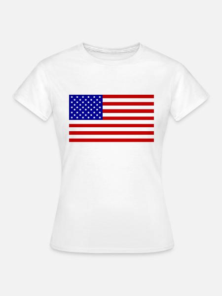 USA - Frauen T-Shirt - Weiß