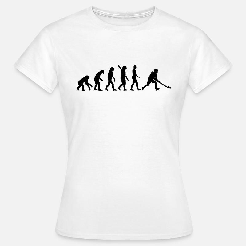 Evolution Hockey - Frauen T-Shirt - Weiß