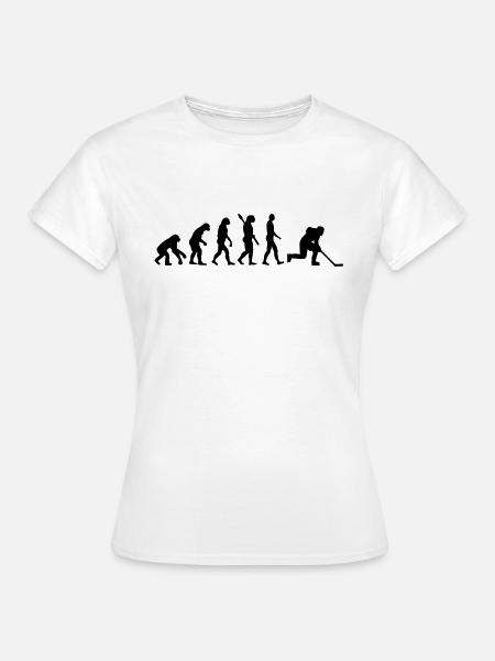 Evolution Eishockey - Frauen T-Shirt - Weiß