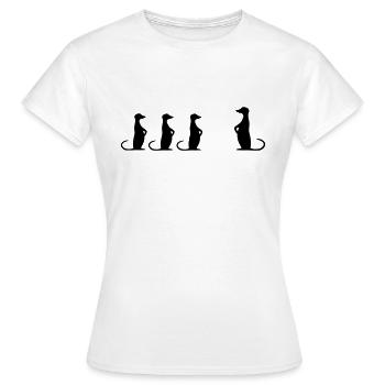 Erdmännchenschule - Women's T-Shirt - white - Front - AI Model Female 172 dark (172cm)