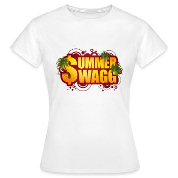 Summer Swagg - T-shirt Femme - blanc - Devant - AI Model Female 172 dark (172cm)