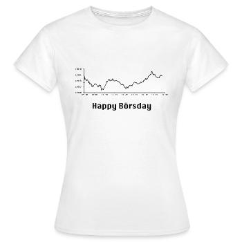 Geburtstag Geld Bank Börse Aktien Banker Geschenk - Frauen T-Shirt - Weiß - Vorne - AI Model Female 172 dark (172cm)