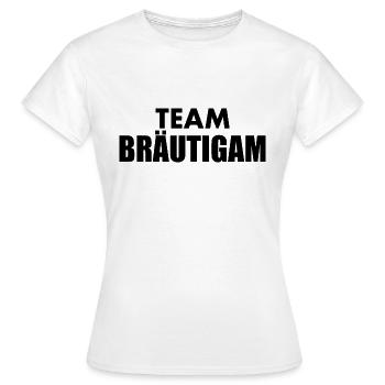 Team bräutigam - Frauen T-Shirt - Weiß - Vorne - AI Model Female 172 dark (172cm)