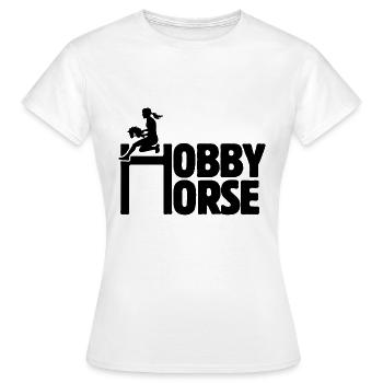 Cheval de loisir - Cheval de loisir - Équitation - Cadeau - T-shirt Femme - blanc - Devant - AI Model Female 172 dark (172cm)