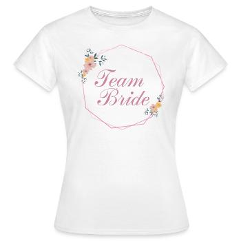 Team Bride | Hen night - Women's T-Shirt - white - Front - AI Model Female 172 dark (172cm)