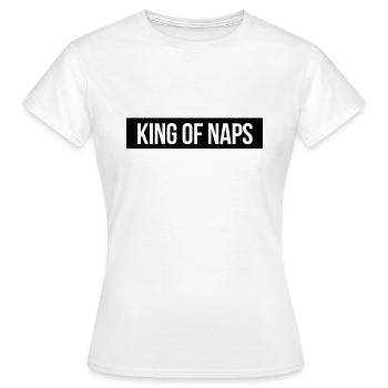 King of Naps Sleepyhead King Sleeping - Women's T-Shirt - white - Front - AI Model Female 172 dark (172cm)