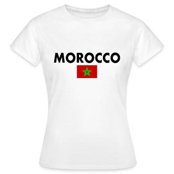 Morocco - Women's T-Shirt - white - Front - AI Model Female 172 dark (172cm)