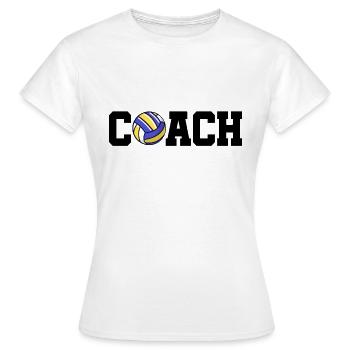 Volleyball coach - Women's T-Shirt - white - Front - AI Model Female 172 dark (172cm)