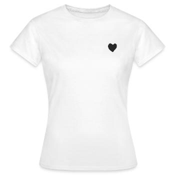 Cœur - T-shirt Femme - blanc - Devant - AI Model Female 172 dark (172cm)