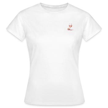 Wine - Women's T-Shirt - white - Front - AI Model Female 172 dark (172cm)