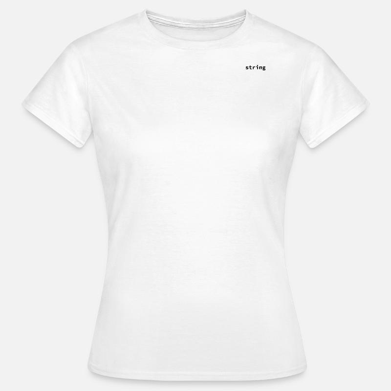 Code in Strings Black - Frauen T-Shirt - Weiß