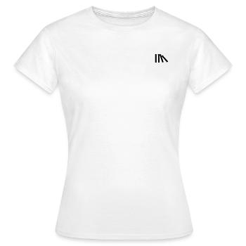 Minimalistic Stripes Black - Frauen T-Shirt - Weiß - Vorne - AI Model Female 172 dark (172cm)