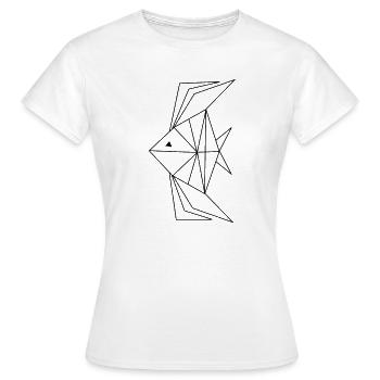 poisson sous l'eau abstrait cadeaux d'anniversaire - T-shirt Femme - blanc - Devant - AI Model Female 172 dark (172cm)