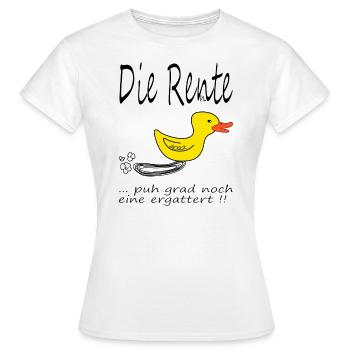 rEnte 2022 - Frauen T-Shirt - Weiß - Vorne - AI Model Female 172 dark (172cm)