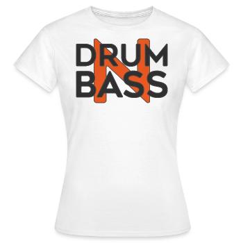 Drum n Bass Big Tangerine N Edition - Frauen T-Shirt - Weiß - Vorne - AI Model Female 172 dark (172cm)