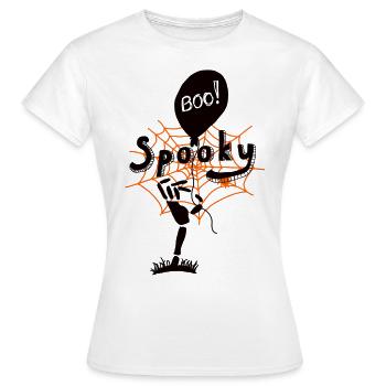 Gespenstisches T-Shirt - Frauen T-Shirt - Weiß - Vorne - AI Model Female 172 dark (172cm)