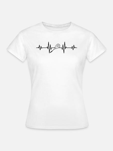Heartbeat Squash - Frauen T-Shirt - Weiß