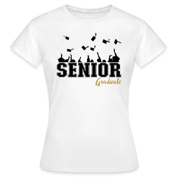 College Graduation - Senior Graduate - Frauen T-Shirt - Weiß - Vorne - AI Model Female 172 dark (172cm)