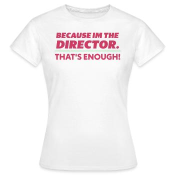 Regie - Frauen T-Shirt - Weiß - Vorne - AI Model Female 172 dark (172cm)