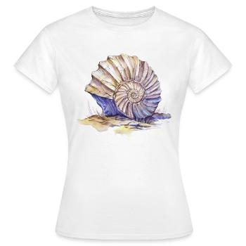 Fossil - Frauen T-Shirt - Weiß - Vorne - AI Model Female 172 dark (172cm)