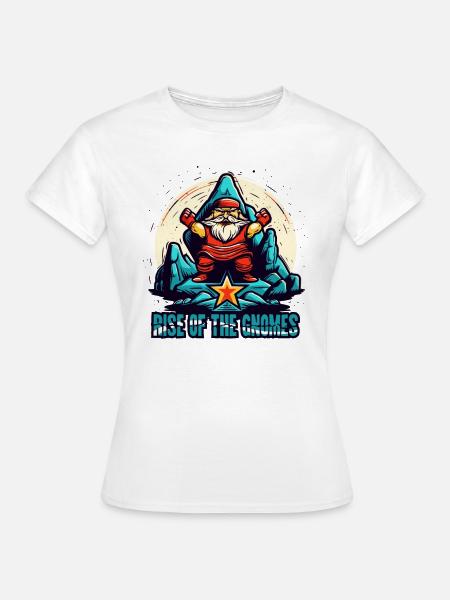 Der Aufstieg der Gartenzwerge - Frauen T-Shirt - Weiß