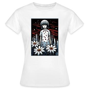 Mélancolie sévère ou insomnie - T-shirt Femme - blanc - Devant - AI Model Female 172 dark (172cm)