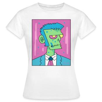Erfolgreicher Manager Zombie - Frauen T-Shirt - Weiß - Vorne - AI Model Female 172 dark (172cm)