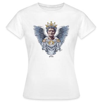 Der Kaiser Caesar: Engel mit Flügeln - Frauen T-Shirt - Weiß - Vorne - AI Model Female 172 dark (172cm)