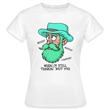 Der schwindlige alte Mann denkt immer noch an dich - Frauen T-Shirt - Weiß - Vorne - AI Model Female 172 dark (172cm)