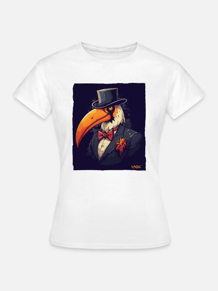 Ein Gentleman-Tukan - Frauen T-Shirt - Weiß