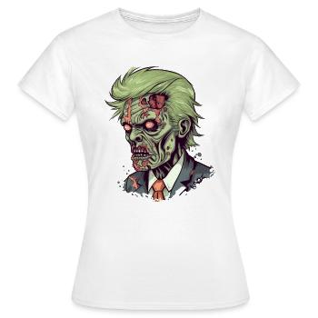 Un politicien zombie bien connu - T-shirt Femme - blanc - Devant - AI Model Female 172 dark (172cm)