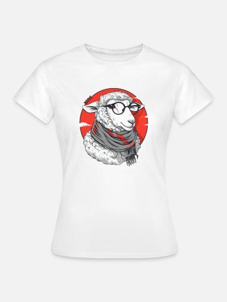 Das schlaue Schaf - Frauen T-Shirt - Weiß