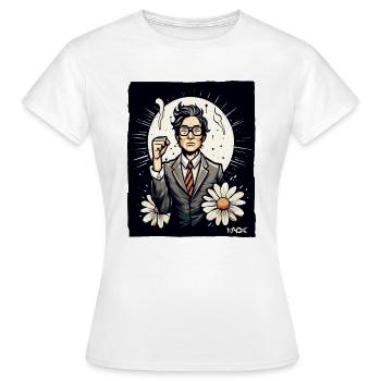 Japanese employee fights for freedom - Women's T-Shirt - white - Front - AI Model Female 172 dark (172cm)