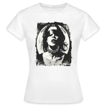 Femme, brise les chaînes - T-shirt Femme - blanc - Devant - AI Model Female 172 dark (172cm)