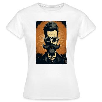 Un gentleman de la science ringard - T-shirt Femme - blanc - Devant - AI Model Female 172 dark (172cm)