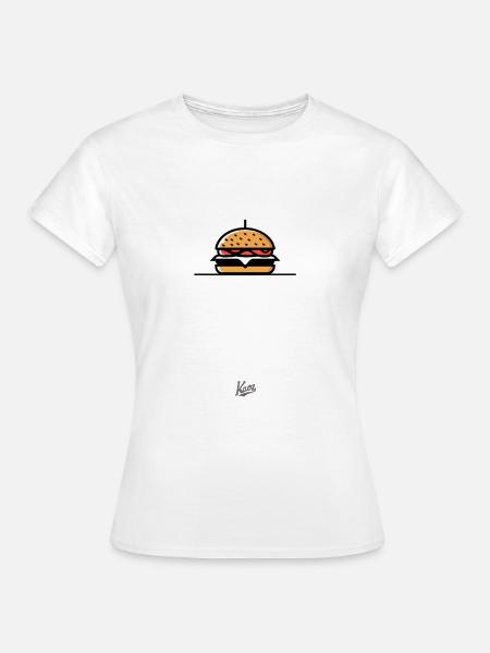 burger sandwich cheeseburger - Frauen T-Shirt - Weiß