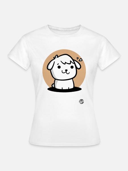 Süßer Hündchen-Hund - Frauen T-Shirt - Weiß