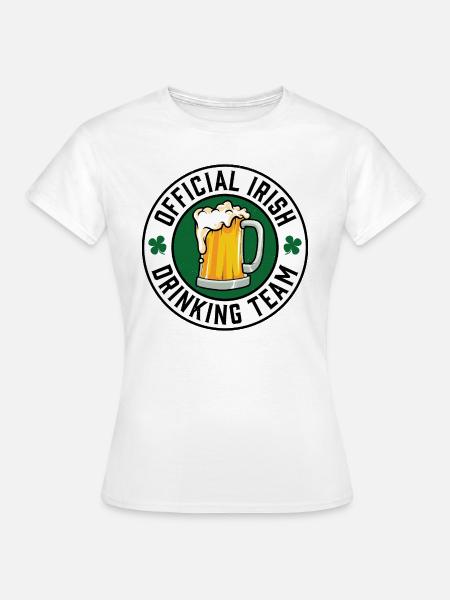 Offizielles Irish Drinking Team - Frauen T-Shirt - Weiß
