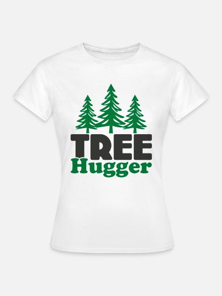 Baum-Umarmer - Frauen T-Shirt - Weiß