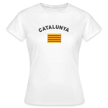 Katalonien Barcelona katalanisch Unabhängigkeit - Frauen T-Shirt - Weiß - Vorne - AI Model Female 172 dark (172cm)