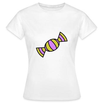 Bonbons bonbons Halloween - T-shirt Femme - blanc - Devant - AI Model Female 172 dark (172cm)