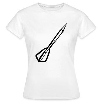 Dartpfeil Darts - Frauen T-Shirt - Weiß - Vorne - AI Model Female 172 dark (172cm)