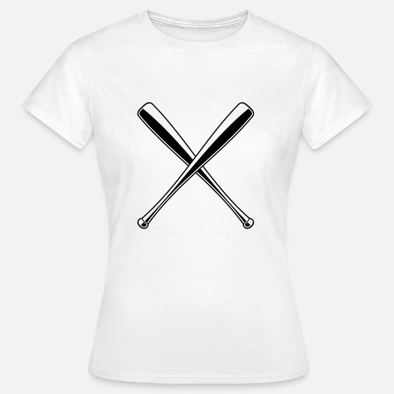 Baseball Bat Baseball - Women's T-Shirt - white