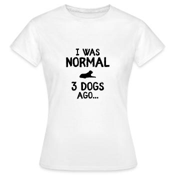 Chien Chien chien propriétaire d’un chien ami des animaux - T-shirt Femme - blanc - Devant - AI Model Female 172 dark (172cm)