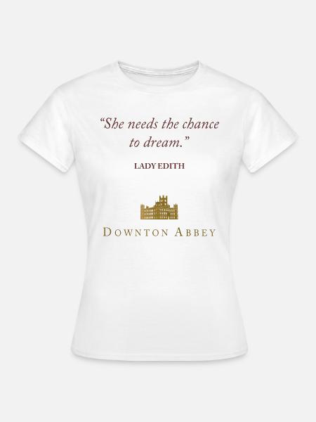 Downton Abbey Lady Edith The Chance To Dream - Dame-T-shirt - hvid